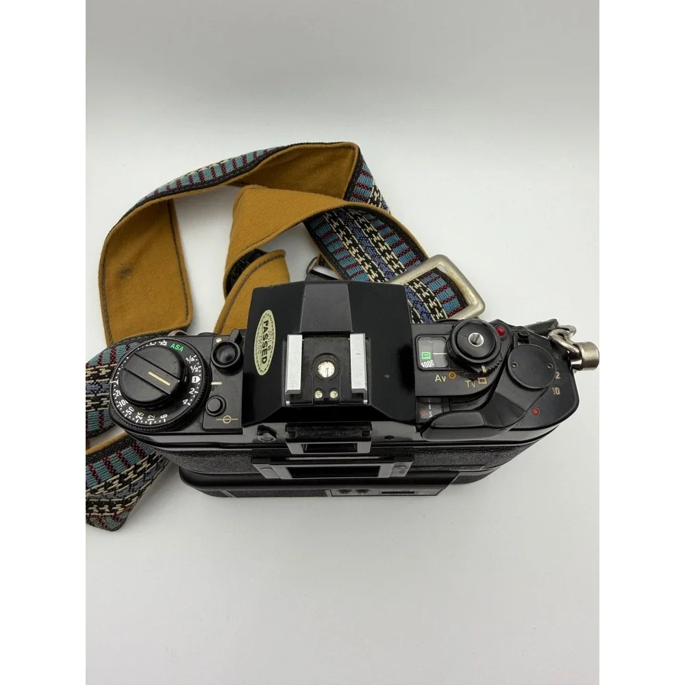 Canon A-1 35mm SLR‎ Film Camera Body w/ Power Winder Shutter Fires Untested